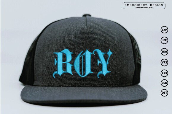 Boy 3D Embroidery Design